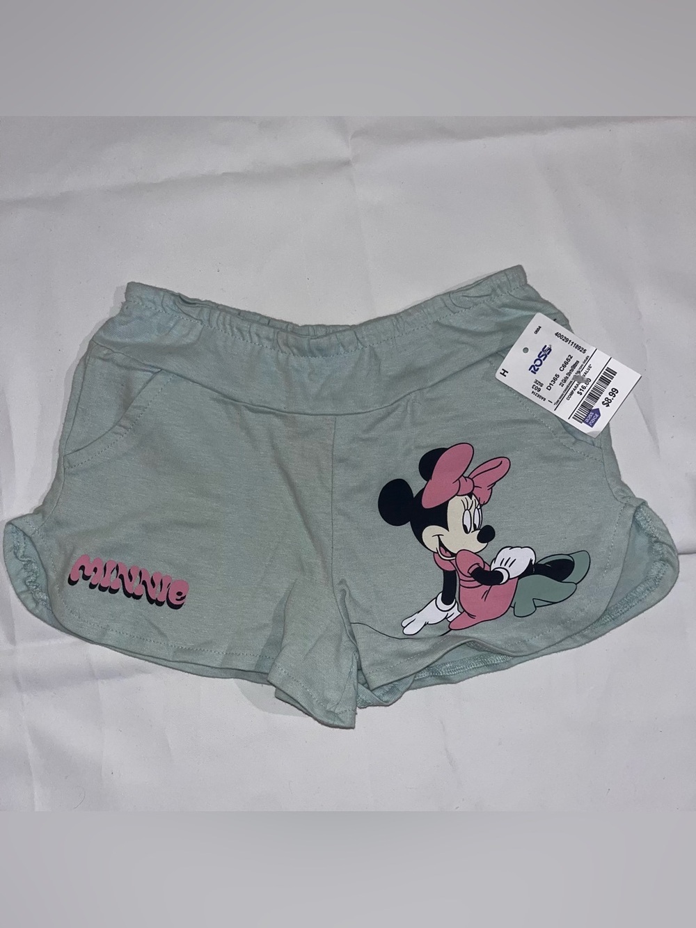 NWT Disney Minnie Mouse Shorts 4T Sage Green